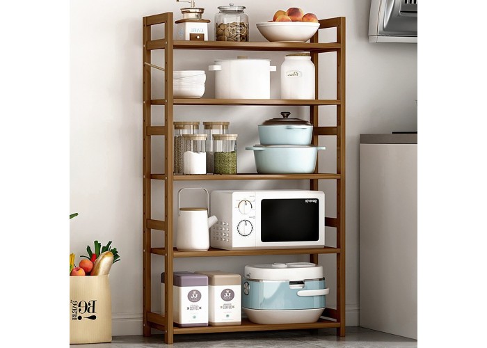 Βιβλιοθήκη Nextdeco από μπαμπού 5 επιπέδων Υ128x68x25εκ. Βιβλιοθήκη Nextdeco από μπαμπού 5 επιπέδων Υ128x68x25εκ.