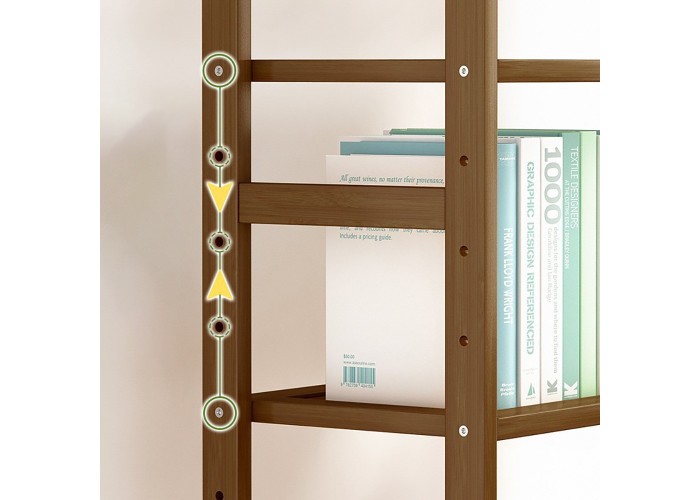 Βιβλιοθήκη Nextdeco από μπαμπού 5 επιπέδων Υ128x68x25εκ. Βιβλιοθήκη Nextdeco από μπαμπού 5 επιπέδων Υ128x68x25εκ.