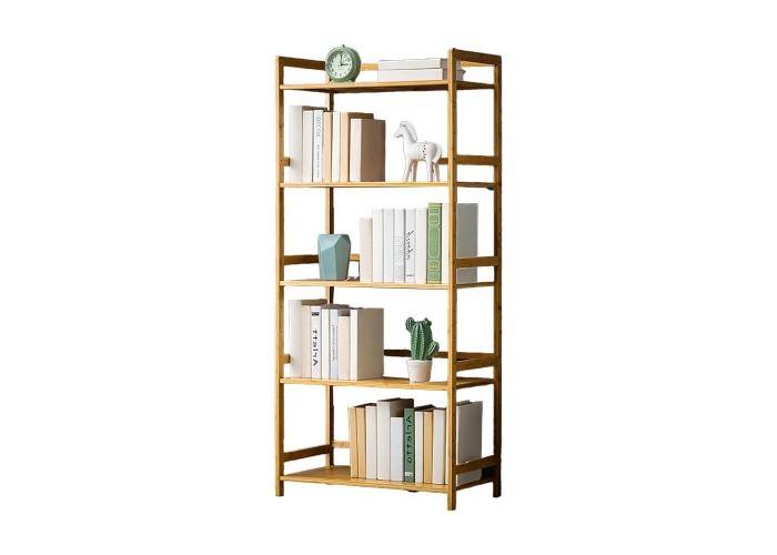 Βιβλιοθήκη Nextdeco από μπαμπού 5 επιπέδων Υ128x68x25εκ. Βιβλιοθήκη Nextdeco από μπαμπού 5 επιπέδων Υ128x68x25εκ.