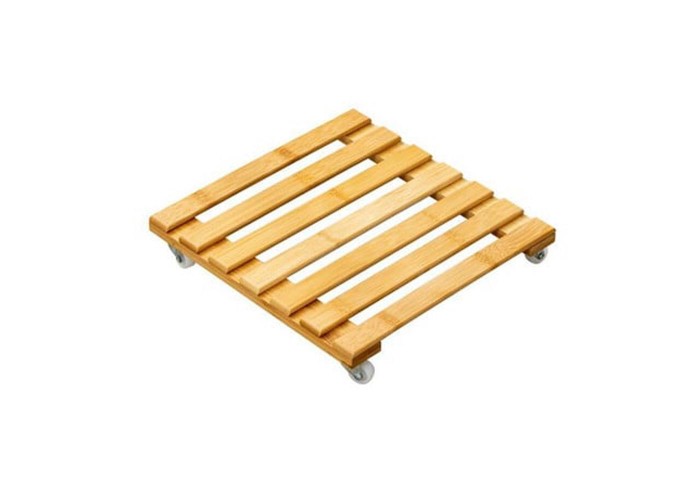 Βάση λουλουδιών τροχήλατη Nextdeco από bamboo 30x30εκ. Βάση λουλουδιών τροχήλατη Nextdeco από bamboo 30x30εκ.