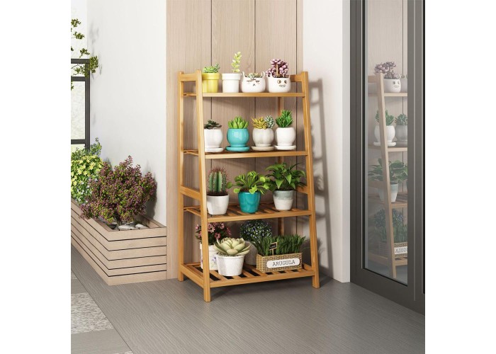 Ανθοστήλη Nextdeco μπαμπού 4 επιπέδων Υ115x50x40εκ. Ανθοστήλη Nextdeco μπαμπού 4 επιπέδων Υ115x50x40εκ.