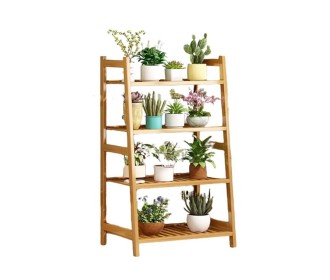 Ανθοστήλη Nextdeco μπαμπού 4 επιπέδων Υ115x50x40εκ. Ανθοστήλη Nextdeco μπαμπού 4 επιπέδων Υ115x50x40εκ.