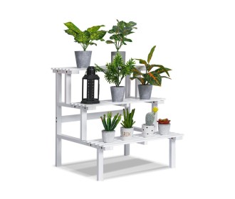 Ανθοστήλη Nextdeco ξύλινη λευκή 3 επιπέδων Υ60x56x60εκ. Ανθοστήλη Nextdeco ξύλινη λευκή 3 επιπέδων Υ60x56x60εκ.