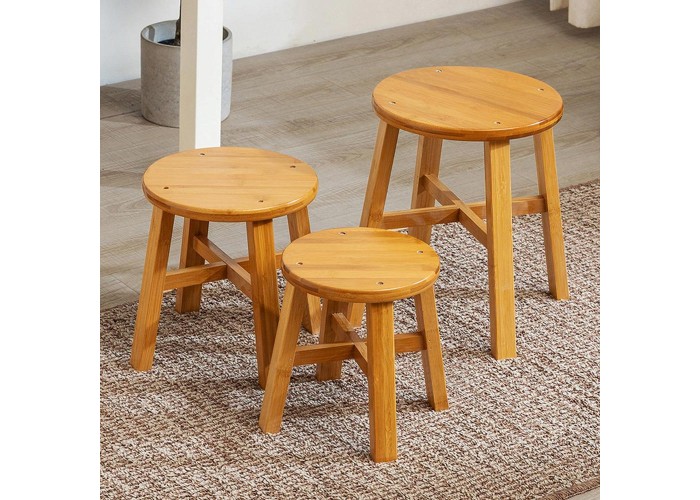 Σκαμπό Nextdeco από bamboo Υ27xØ30εκ. Σκαμπό Nextdeco από bamboo Υ27xØ30εκ.