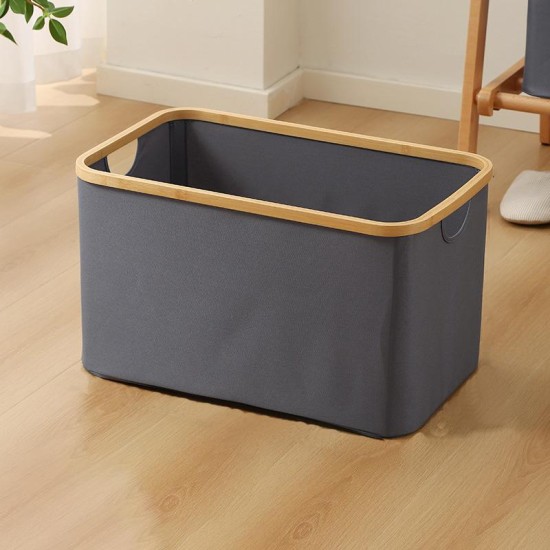 Καλάθι αποθήκευσης υφασμάτινο γκρι Υ22x45x30εκ. Καλάθι αποθήκευσης υφασμάτινο γκρι Υ22x45x30εκ.
