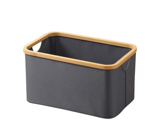 Καλάθι αποθήκευσης υφασμάτινο γκρι Υ22x45x30εκ. Καλάθι αποθήκευσης υφασμάτινο γκρι Υ22x45x30εκ.