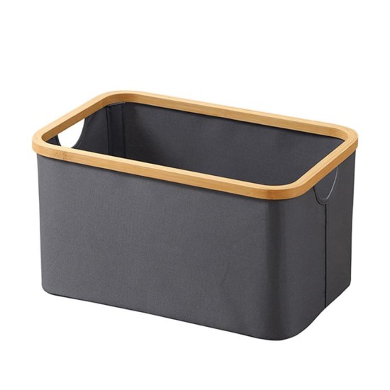 Καλάθι αποθήκευσης υφασμάτινο γκρι Υ22x45x30εκ. Καλάθι αποθήκευσης υφασμάτινο γκρι Υ22x45x30εκ.