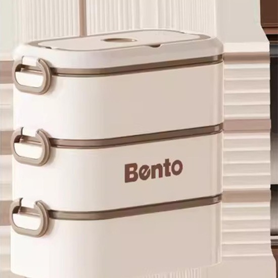 Σετ 3 lunch box inox 2550ml Σετ 3 lunch box inox 2550ml