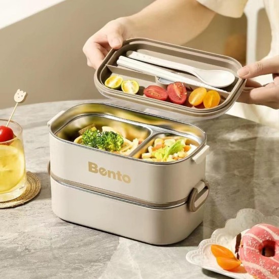 Σετ 3 lunch box inox 2550ml Σετ 3 lunch box inox 2550ml