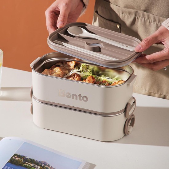 Σετ 3 lunch box inox 2550ml Σετ 3 lunch box inox 2550ml