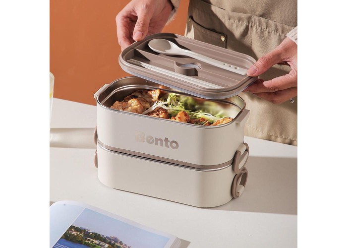 Σετ 3 lunch box inox 2550ml Σετ 3 lunch box inox 2550ml