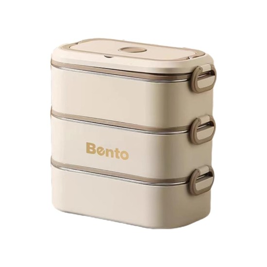 Σετ 3 lunch box inox 2550ml Σετ 3 lunch box inox 2550ml