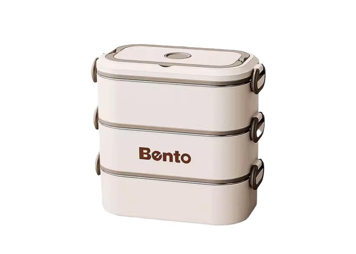 Σετ 3 lunch box inox 2550ml