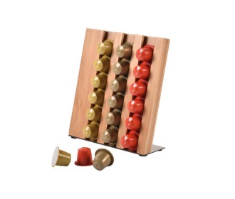 Θήκη για κάψουλες Nespresso από μπαμπού Υ32x25x23εκ. Θήκη για κάψουλες Nespresso από μπαμπού Υ32x25x23εκ.