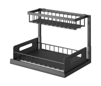 Διπλό ράφι οργάνωσης νεροχύτη μεταλλικό Υ29xΜ36xΠ27,5εκ. Διπλό ράφι οργάνωσης νεροχύτη μεταλλικό Υ29xΜ36xΠ27,5εκ.