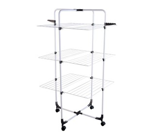 Πτυσσόμενη απλώστρα ρούχων 3 επιπέδων Y137x71εκ.