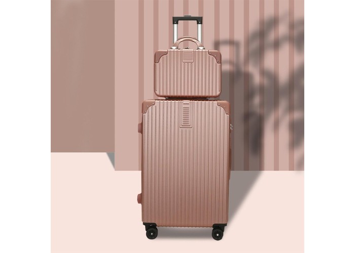 Βαλίτσες σετ 2 ABS 4 ρόδες ροζ 65x42x25εκ και 33x24x15εκ. Βαλίτσες σετ 2 ABS 4 ρόδες ροζ 65x42x25εκ και 33x24x15εκ.