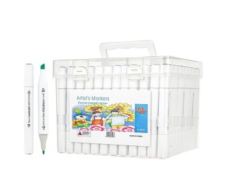 Μαρκαδόροι αλκοόλης διπλής γραφής 48 χρώματα