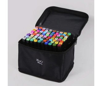 Μαρκαδόροι αλκοόλης διπλής γραφής 80 χρώματα