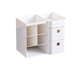 Organizer ή μολυβοθήκη λευκό Y17,5x20,5x15εκ. Organizer ή μολυβοθήκη λευκό Y17,5x20,5x15εκ.