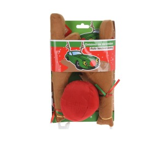 Διακοσμητικά κέρατα και μύτη τάρανδου για αυτοκίνητο 45x23x3εκ. Διακοσμητικά κέρατα και μύτη τάρανδου για αυτοκίνητο 45x23x3εκ.