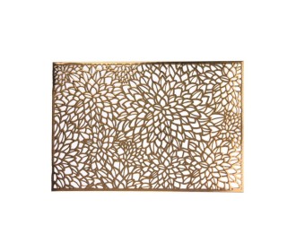 Σουπλά σε σχέδιο μπροκάρ χρυσό 45x30εκ Σουπλά σε σχέδιο μπροκάρ χρυσό 45x30εκ