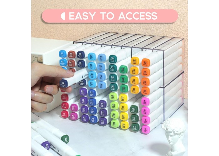 Θήκη οργάνωσης μαρκαδόρων 18 θέσεων Θήκη οργάνωσης μαρκαδόρων 18 θέσεων