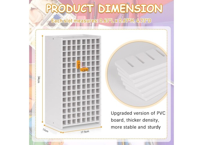 Θήκη οργάνωσης μαρκαδόρων 120 θέσεων