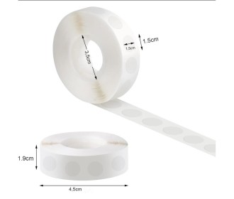 Αυτοκόλλητα στρόγγυλα διπλής όψης Ø1εκ. (100τεμ/ρολ) Αυτοκόλλητα στρόγγυλα διπλής όψης Ø1εκ. (100τεμ/ρολ)