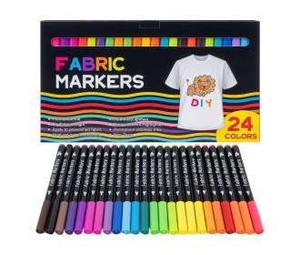 Μαρκαδόροι υφασμάτων σετ 24τμχ. Μαρκαδόροι υφασμάτων σετ 24τμχ.