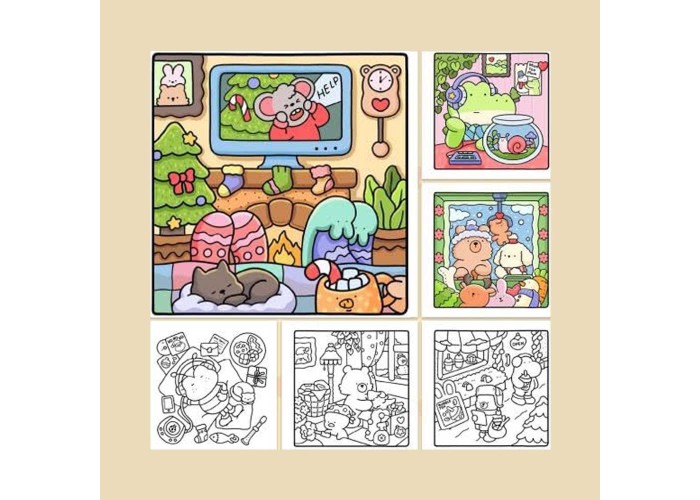 Colouring book Βιβλία χρωματισμού Μέρες 21x21εκ., 44 φύλλα Colouring book Βιβλία χρωματισμού Μέρες 21x21εκ., 44 φύλλα