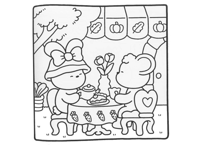 Colouring book Βιβλία χρωματισμού Μέρες 21x21εκ., 44 φύλλα