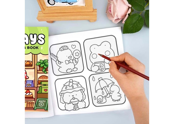 Colouring book Βιβλία χρωματισμού Μέρες 21x21εκ., 44 φύλλα