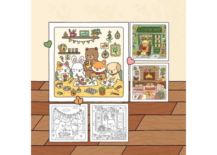 Colouring book Βιβλία χρωματισμού Fuzz 21x21εκ., 44 φύλλα Colouring book Βιβλία χρωματισμού Fuzz 21x21εκ., 44 φύλλα