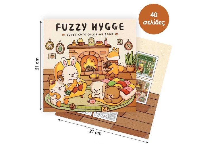 Colouring book Βιβλία χρωματισμού Fuzz 21x21εκ., 44 φύλλα Colouring book Βιβλία χρωματισμού Fuzz 21x21εκ., 44 φύλλα