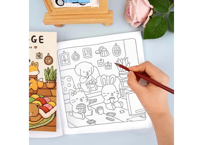 Colouring book Βιβλία χρωματισμού Fuzz 21x21εκ., 44 φύλλα Colouring book Βιβλία χρωματισμού Fuzz 21x21εκ., 44 φύλλα