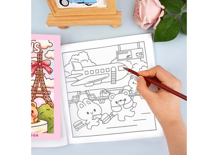 Colouring book Βιβλία χρωματισμού Παρίσι 21x21εκ., 44 φύλλα