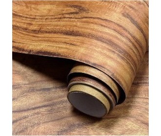 Αυτοκόλλητο διακοσμητικό ρολό με όψη σκούρο ξύλο 60x300εκ.