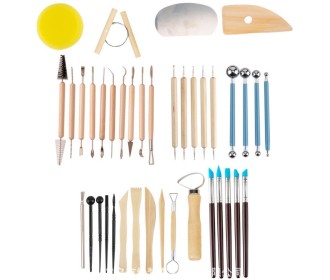 Ξύλινα εργαλεία πηλού σετ 40 τεμ. Ξύλινα εργαλεία πηλού σετ 40 τεμ.