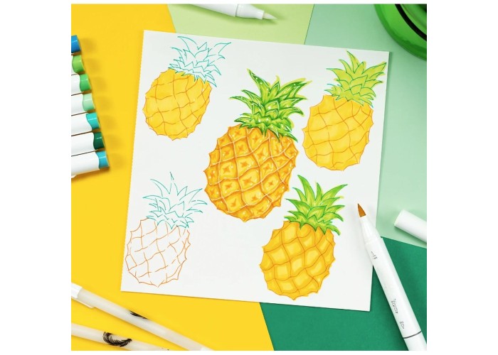 Alcohol Markers διπλής μύτης σετ 60 τεμ. Alcohol Markers διπλής μύτης σετ 60 τεμ.