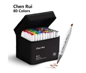 Alcohol Markers διπλής μύτης σετ 80 τεμ.