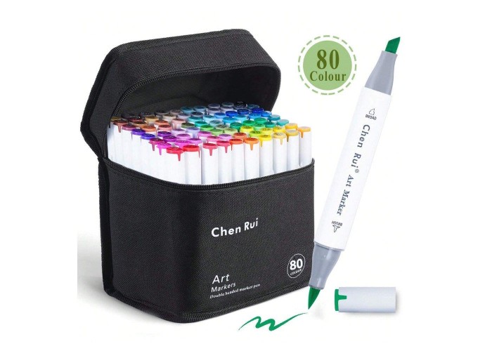 Alcohol Markers διπλής μύτης σετ 80 τεμ. Alcohol Markers διπλής μύτης σετ 80 τεμ.