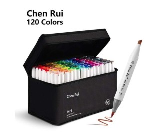 Alcohol Markers διπλής μύτης σετ 120 τεμ.