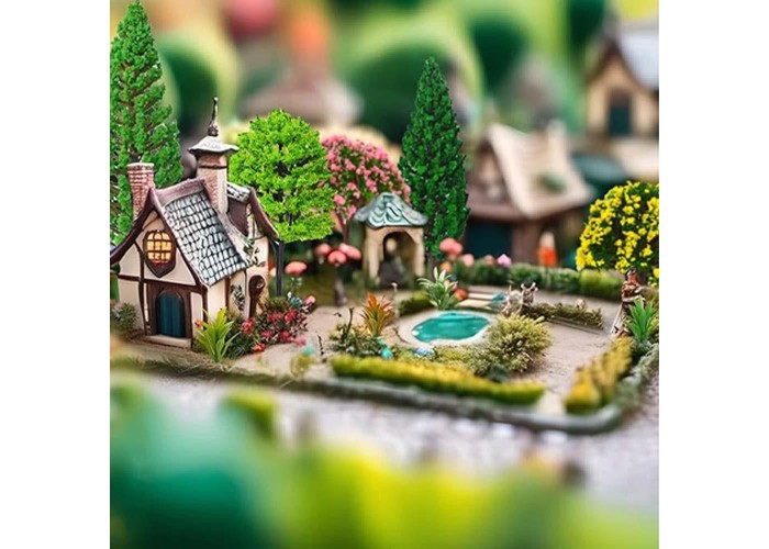 Δεντράκια μακέτας πλαστικά πράσινα σετ 60τμχ.