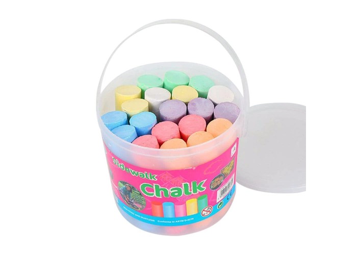 Κιμωλίες πεζοδρομίου χρωματιστές κυλινδρικές σετ 20τμχ.