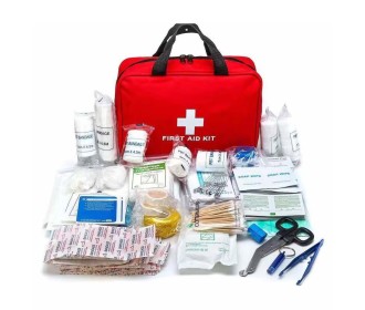 Φαρμακείο πρώτων βοηθειών υφασμάτινο κόκκινο σετ 152τμχ. Φαρμακείο πρώτων βοηθειών υφασμάτινο κόκκινο σετ 152τμχ.