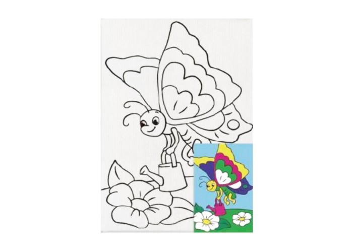 Καμβάς ζωγραφικής με ακρυλικά χρώματα Next πεταλούδα 20x30εκ. Καμβάς ζωγραφικής με ακρυλικά χρώματα Next πεταλούδα 20x30εκ.