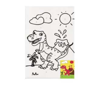 Καμβάς ζωγραφικής με ακρυλικά χρώματα Next δεινόσαυρος 20x30εκ.