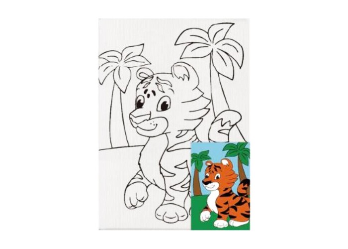 Καμβάς ζωγραφικής με ακρυλικά χρώματα Next τίγρης 20x30εκ. Καμβάς ζωγραφικής με ακρυλικά χρώματα Next τίγρης 20x30εκ.