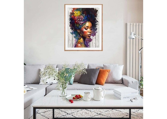 Ζωγραφική με αριθμούς σε καμβά γυναίκα 40x50εκ.